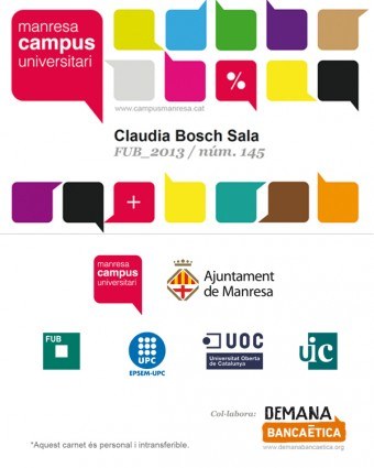 Primer carnet universitari que promou la banca ètica